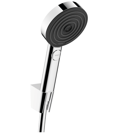 Душевой набор Relaxation с держателем и шлангом 160см Pulsify Select S Hansgrohe, хром арт. 24303000