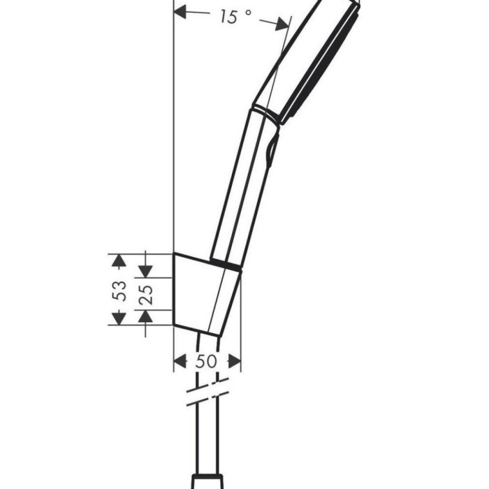Душевой набор Relaxation с держателем и шлангом 160см Pulsify Select S Hansgrohe, хром арт. 24303000