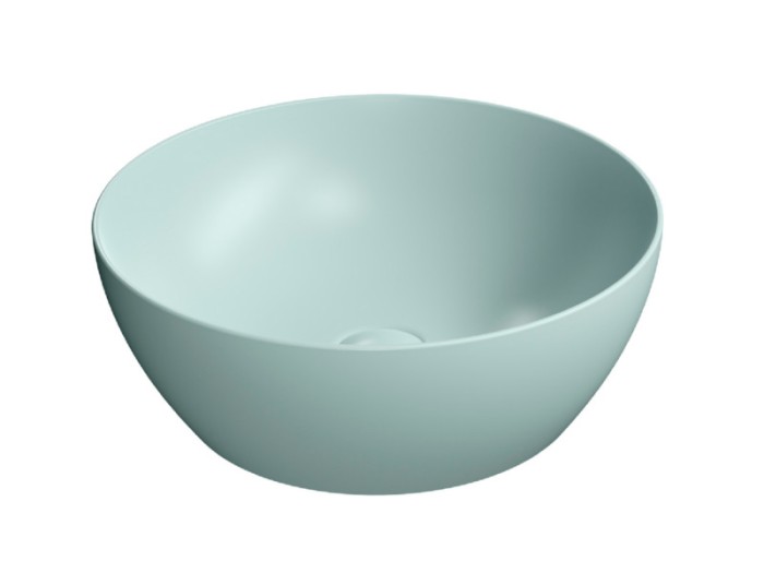 Раковина накладная 42х42х16 см, цвет ghiaccio, санфарфор, Color-elements GSI арт. 885115