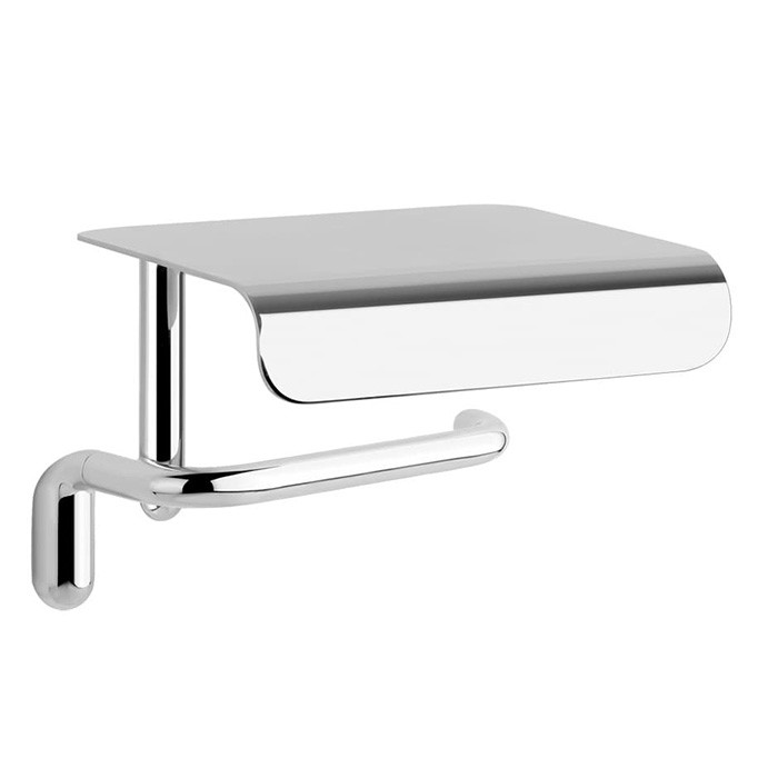 Держатель для туалетной бумаги с крышкой, подвесной, Gessi Goccia, хром арт. 38049#031