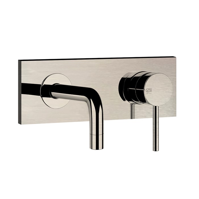Смеситель для раковины, встраиваемый, излив: 14.6см., Gessi Emporio Via tortona, finox brushed nickel арт. 44823#149