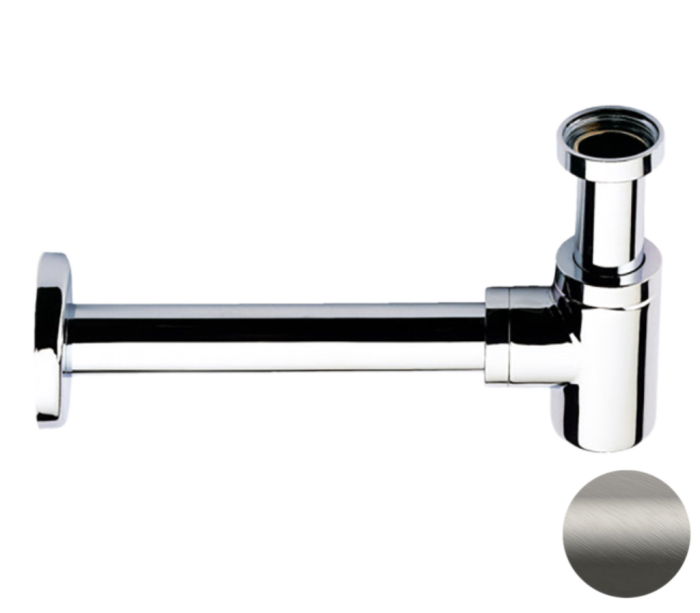 Сифон 1”1/4 никель матовый, Remer, 958BNPO