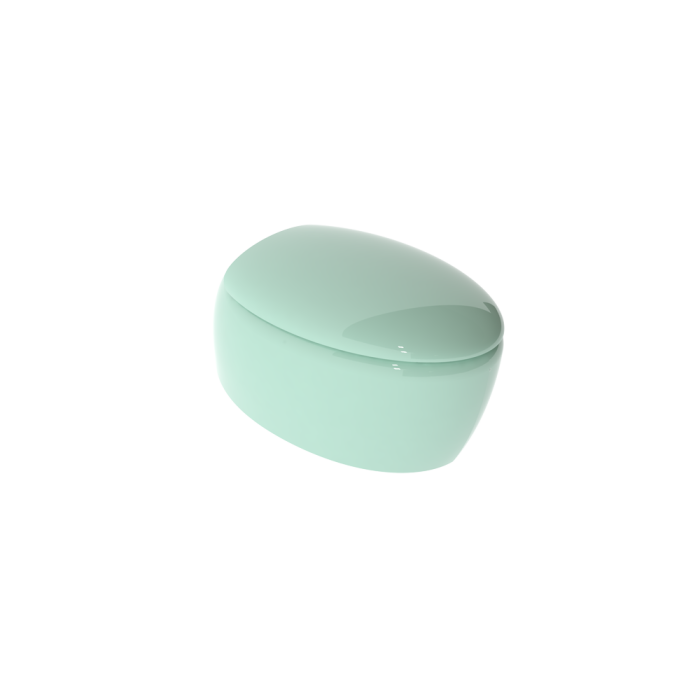 Чаша подвесного унитаза бирюзовый глянцевый, GSG Ceramic Design Touch, TOWCSOSC024