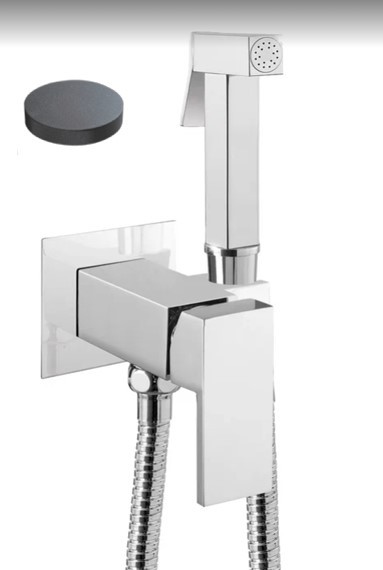 Внешняя часть гигиенического душаe со смесителем, Giulini Pablolux, графит арт. SH20/PEPGF