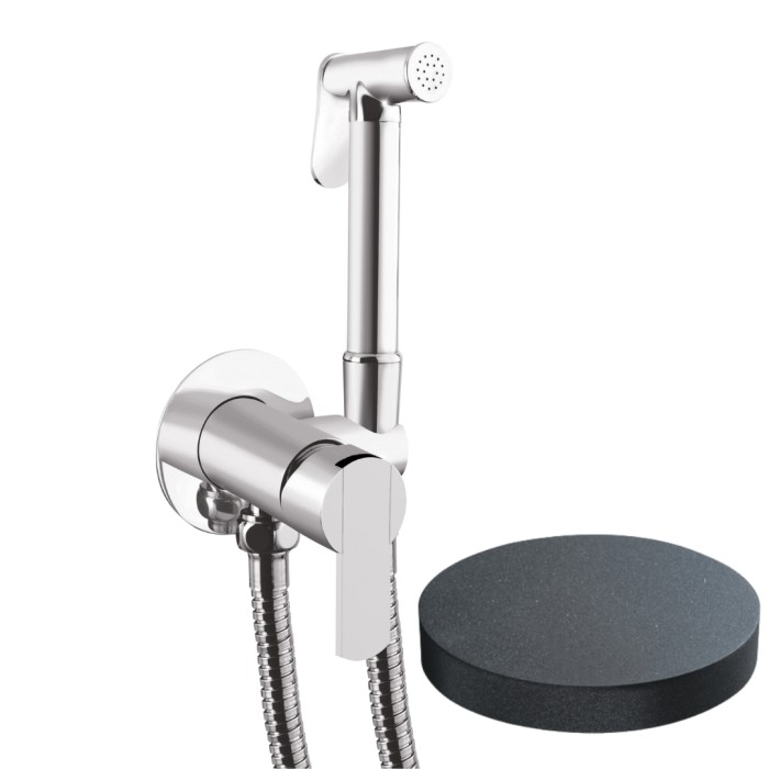 Внешняя часть гигиенического душа со смесителем, Giulini Surf, графит арт. SH25/SEPGF