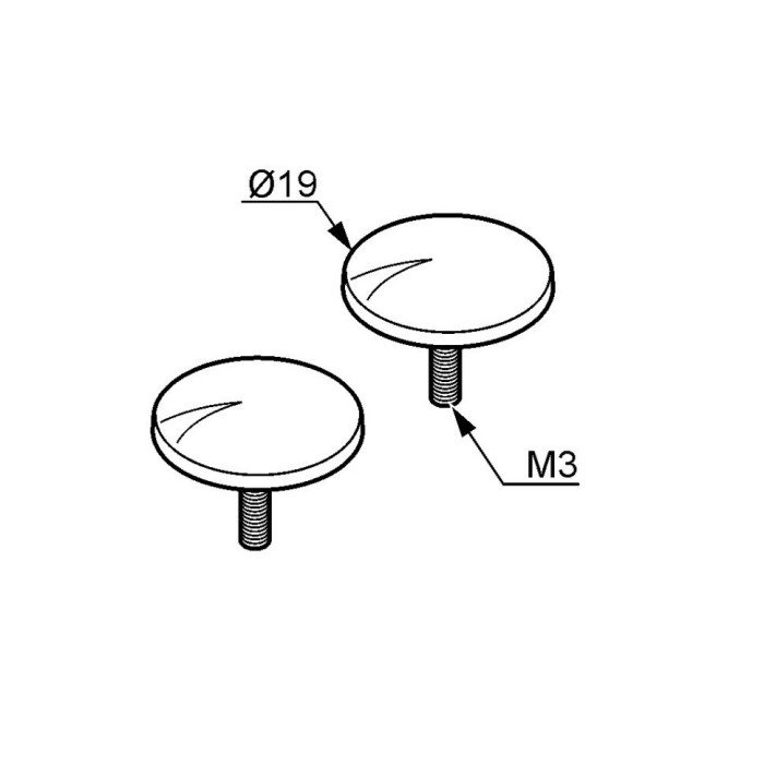Набор винтов, Kludi, хром - 7615605-00