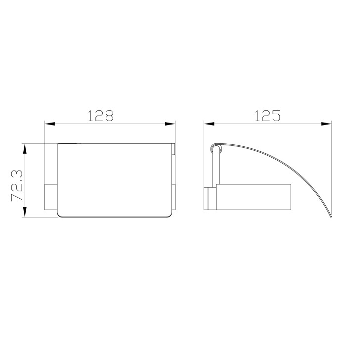 Держатель для туалетной бумаги с крышкой, Wonzon & Woghand Lotte, WW-8326-BG цвет: золото