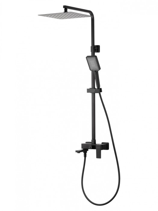 Душевая система, Wonzon &amp; Woghand Cube 2.0, WW-88047068-MB цвет: черный
