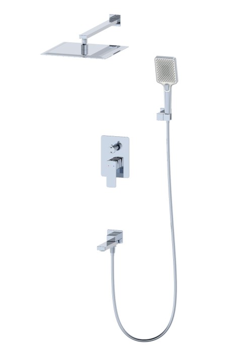 Душевая система встраиваемая, Wonzon &amp; Woghand Edge, WW-88939003-CR цвет: хром
