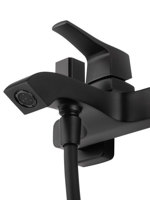 Смеситель для ванны с душем, Wonzon & Woghand Flex, WW-88037072-MB цвет: черный