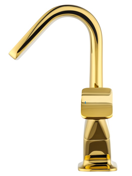 Смеситель для раковины высокий, Wonzon &amp; Woghand Shakespeare, WW-651103-DG цвет: золото