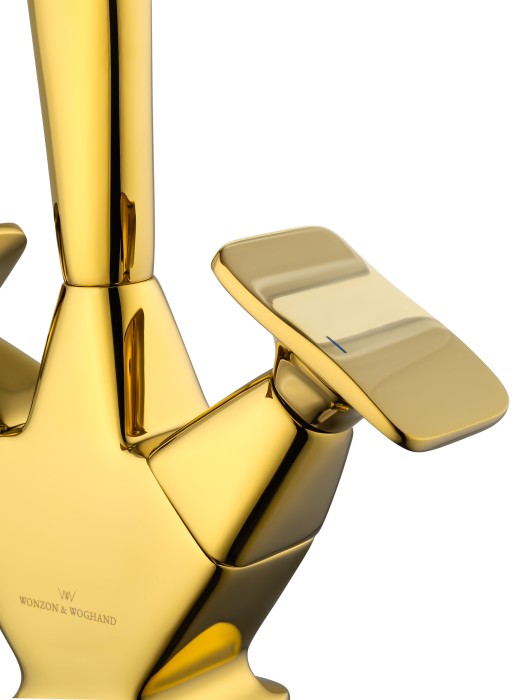 Смеситель для раковины высокий, Wonzon & Woghand Shakespeare, WW-651103-DG цвет: золото