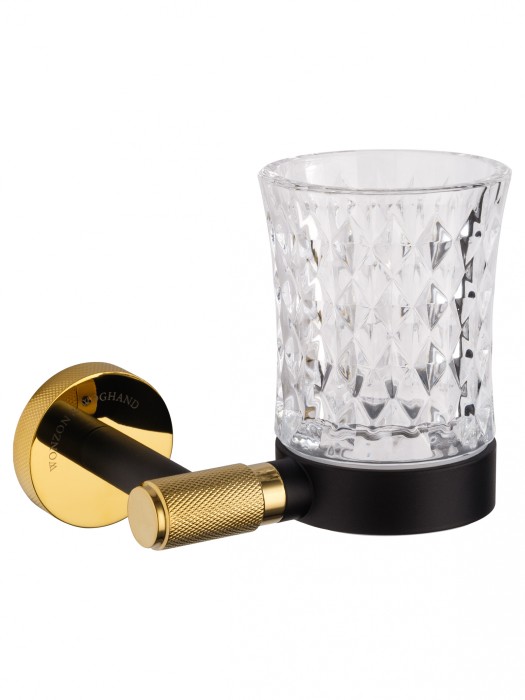 Стакан для зубных щеток с держателем, Wonzon &amp; Woghand Majestic, WW-9221 цвет: черный