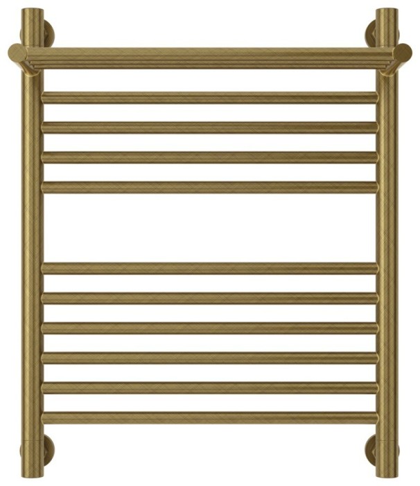 Сунержа Водяной полотенцесушитель 600x500, Богема+ с 1 полкой, 05-0223-6050 цвет: состаренная бронза