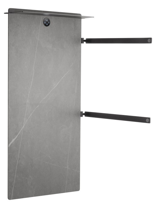 Полотенцесушитель электрический с каменной плитой Серый мрамор, Wonzon & Woghand Stuttgart, WW-A504G-GM цвет: графит