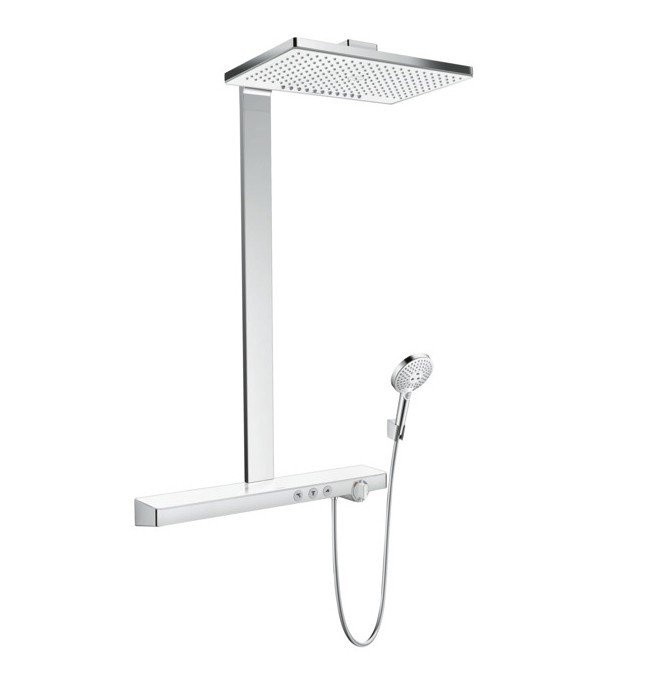 Душевая система с термостатом Rainmaker Select Hansgrohe, белый, хром арт. 27109400