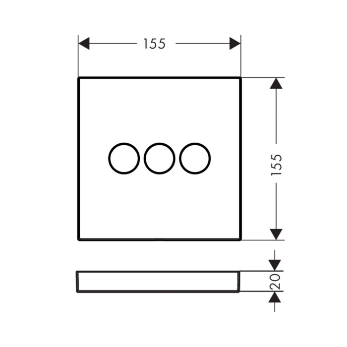 Переключатель потоков для душа на 3 потребителя, Hansgrohe ShowerSelect, бронза арт. 15764140