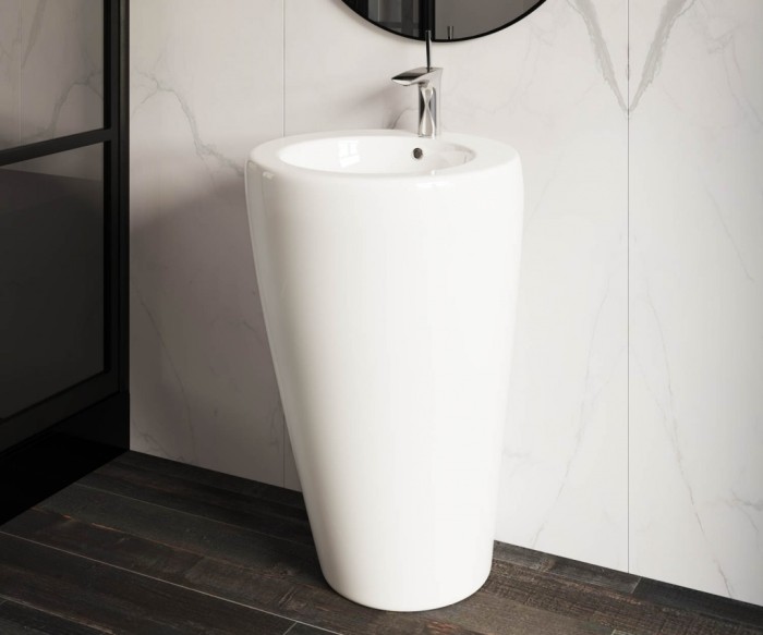 Раковина-моноблок Ceramicanova 850, белый арт. CN1807