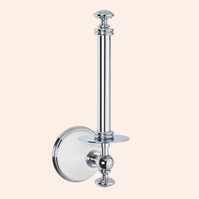 Держатель для запасного рулона туалетной бумаги, подвесной, Harmony белый/хром, Tiffany World - TWHA119bi/cr