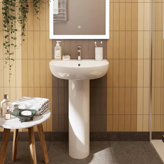 Раковина 55x48см, Bungiorno Kerama Marazzi, белый - BG.wb.55