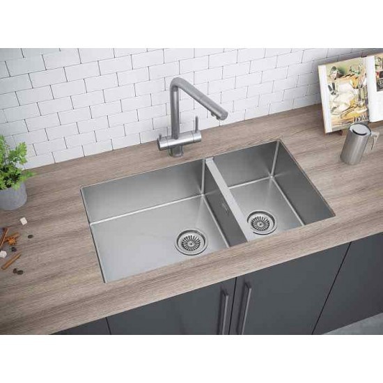 Мойка для кухни нержавеющая 780х440мм Paulmark OSSER, брашированная нерж.сталь - PM527844-BS