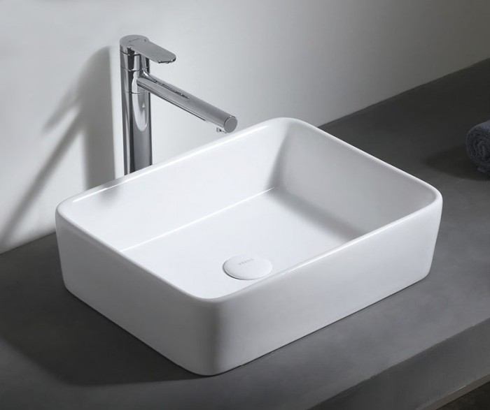 Раковина 48,5х38х13 накладная, белая, Azario - AZ4565