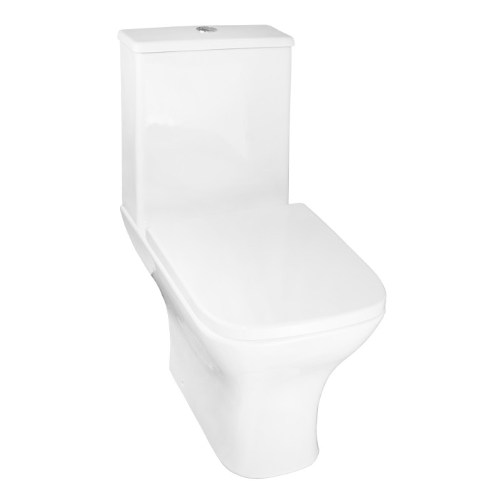 Унитаз-компакт 385х616х785 напольный, безободковый, с быстросъемным сиденьем микролифт, Azario Nigel арт. AZ-55