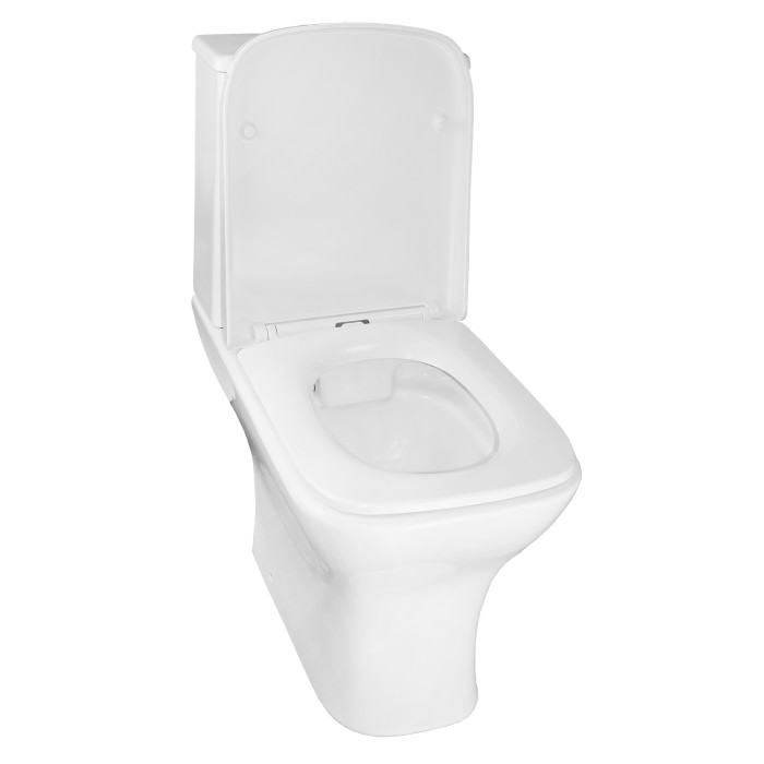 Унитаз-компакт 385х616х785 напольный, безободковый, с быстросъемным сиденьем микролифт, Azario Nigel арт. AZ-55