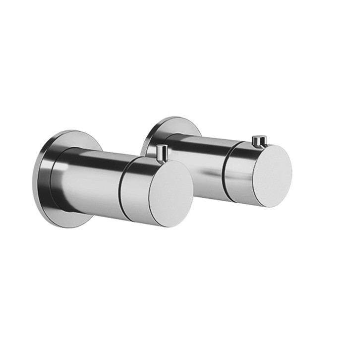 Смеситель для душа, встраиваемый, термостатический, Gessi Anello, finox brushed nickel арт. 63335#149