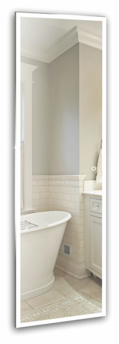 Зеркало 450х1500 c подсветкой и диммером, сенсор выкл, Azario Моника - ФР-00001406