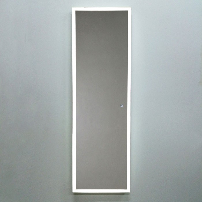 Зеркало 450х1500 c подсветкой и диммером, сенсор выкл, Azario Моника - ФР-00001406