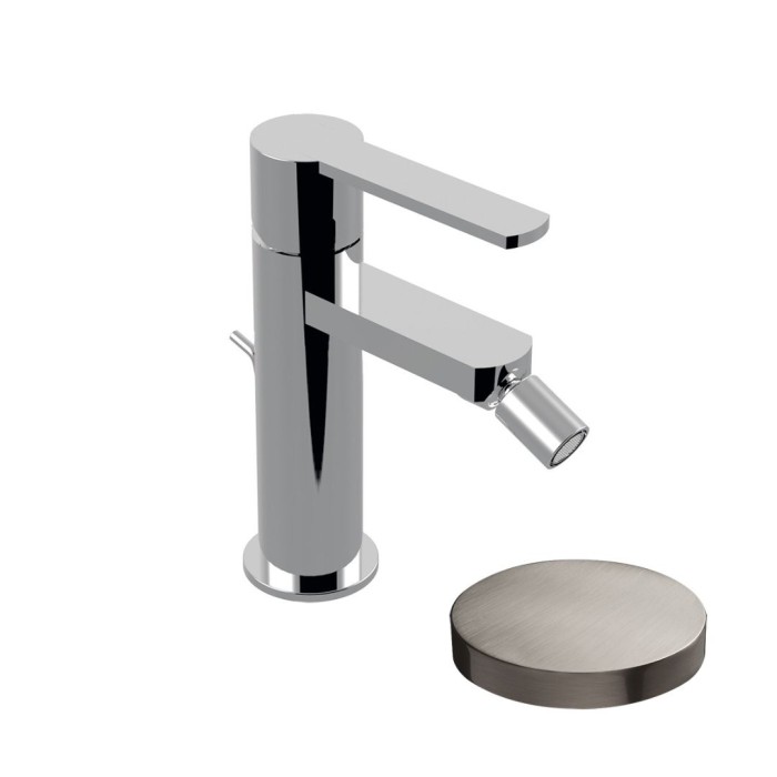 Cмеситель для биде однорычажный, донный клапан, Giulini Surf, никель арт. 5807ANKO