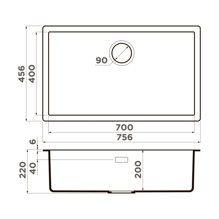 Кухонная мойка Omoikiri Yamakawa 75T-U, цвет I-WH Tetogranit, цвет белый арт. 4993462
