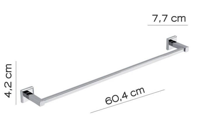 Полотенцедержатель, длина 60 см Colorado Gedy, 6921/60(13) цвет: хром