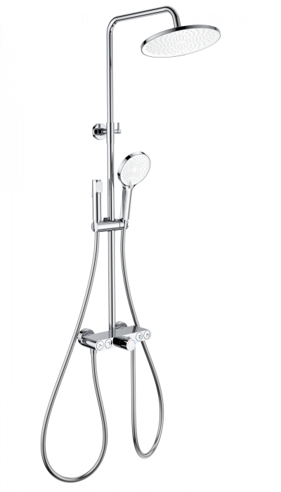 Душевая система с термостатом, Wonzon &amp; Woghand Muse, WW-B4113-CR цвет: хром