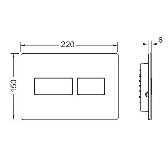 Кнопка смыва TECE TECEsolid нержавеющая сталь арт. 9240434