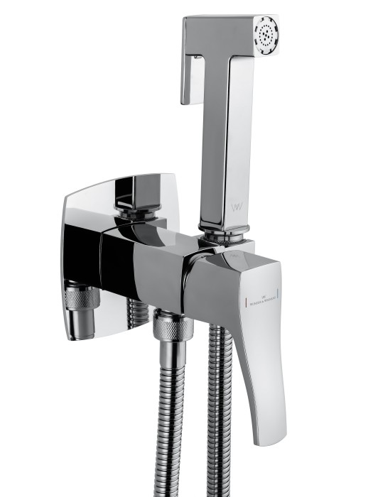 Смеситель с гигиеническим душем встраиваемый, Wonzon & Woghand Flex, WW-88829072-CR цвет: хром