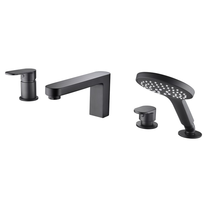 Смеситель на борт ванны, 4 отверстия Elbe 7400 WasserKRAFT арт. 7455