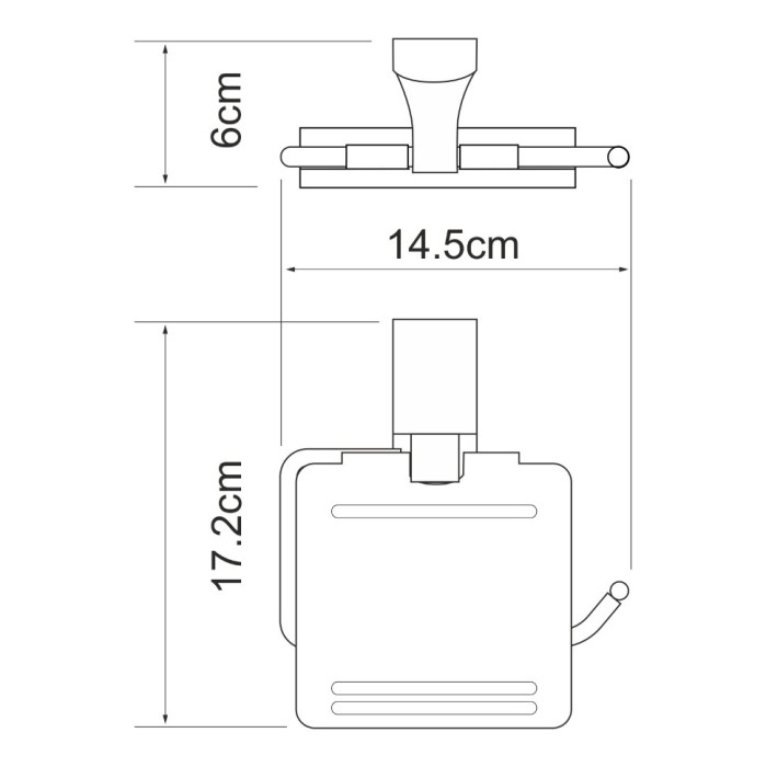 Держатель туалетной бумаги WasserKRAFT Leine K-5000 WHITE арт. K-5025W
