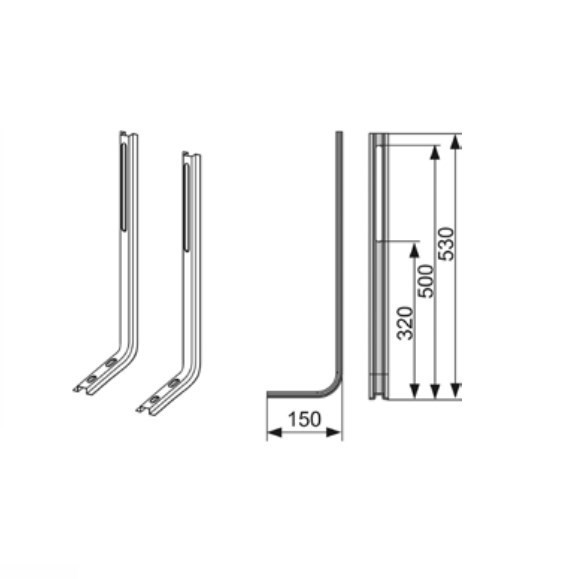 Монтажные опоры для 9370000 (пара), TECE арт. 9030024