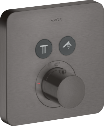 Термостат для душа ShowerSelect Axor, шлифованный черный хром арт. 36707340