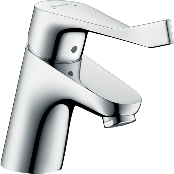 Смеситель для раковины без сливного гарнитура, с удлиненной рукояткой, Hansgrohe Focus, хром арт. 31914000