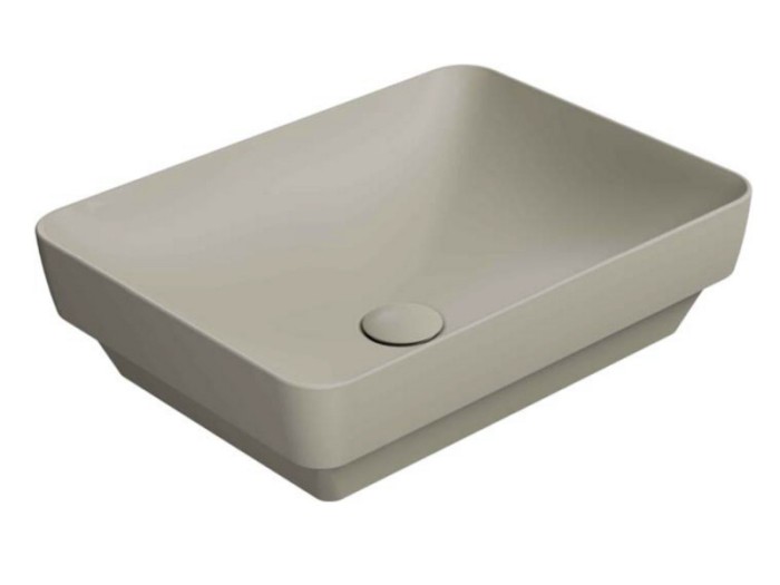Раковина накладная 50х38х14 см, цвет creta matte, санфаянс, Color-elements GSI арт. 884708