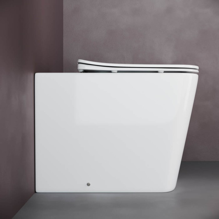 Унитаз с сиденьем Ceramicanova Cubic, белый арт. CN1809