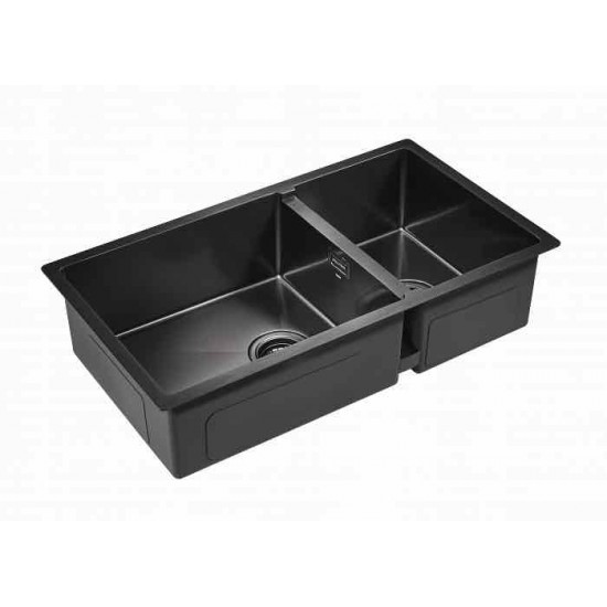 Мойка для кухни нержавеющая 780х440мм Paulmark OSSER, вороненая сталь - PM527844-GM