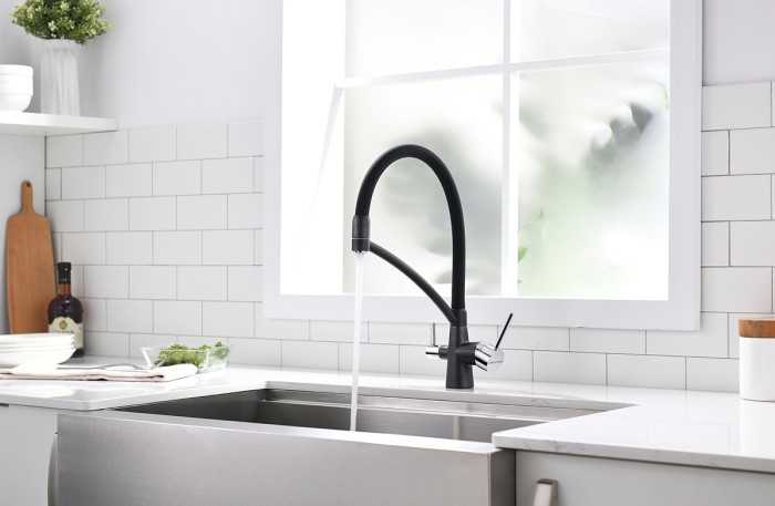 Смеситель для кухни  Paulmark SIEGEN, черный металлик - Si213111-418