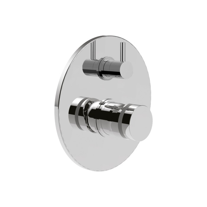 Встраиваемый смеситель для душа на 2 режима, поворотный переключатель, Giulini My ring, хром арт. MR0064-2EP