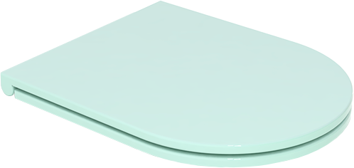 Крышка с сиденьем для подвесного унитаза бирюзовый глянцевый, GSG Ceramic Design Like, LKCOPRSLTICR024