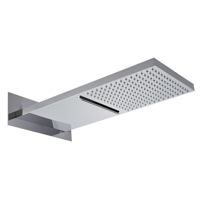 Верхний душ, настенного монтажа, с функцией дождя и водопада, Giulini Wellness, хром арт. 1733-20