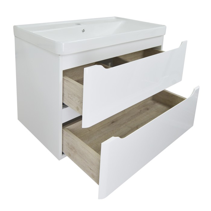 Тумба Loranto 70/2 715х480х570 подвесная с раковиной Monte 70, Azario Lotos - CS00083930